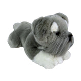 Scoobie Schnauzer plush toy angle view