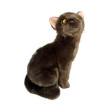 Nutmeg Burmese cat plush sitting side view