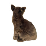 Nutmeg Burmese cat plush sitting back view
