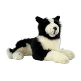 Oscar Border Collie plush lying front view