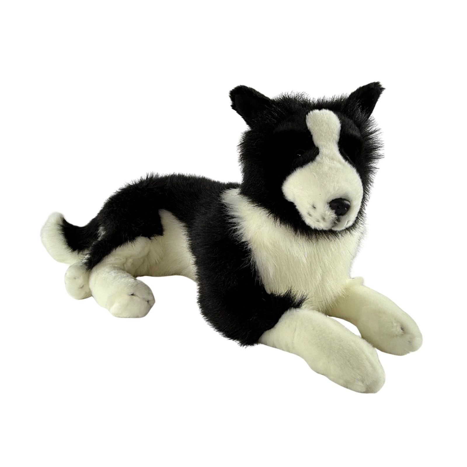 Oscar Border Collie plush lying front view
