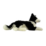 Oscar Border Collie plush lying side view