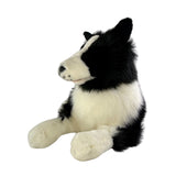 Oscar Border Collie plush lying front view