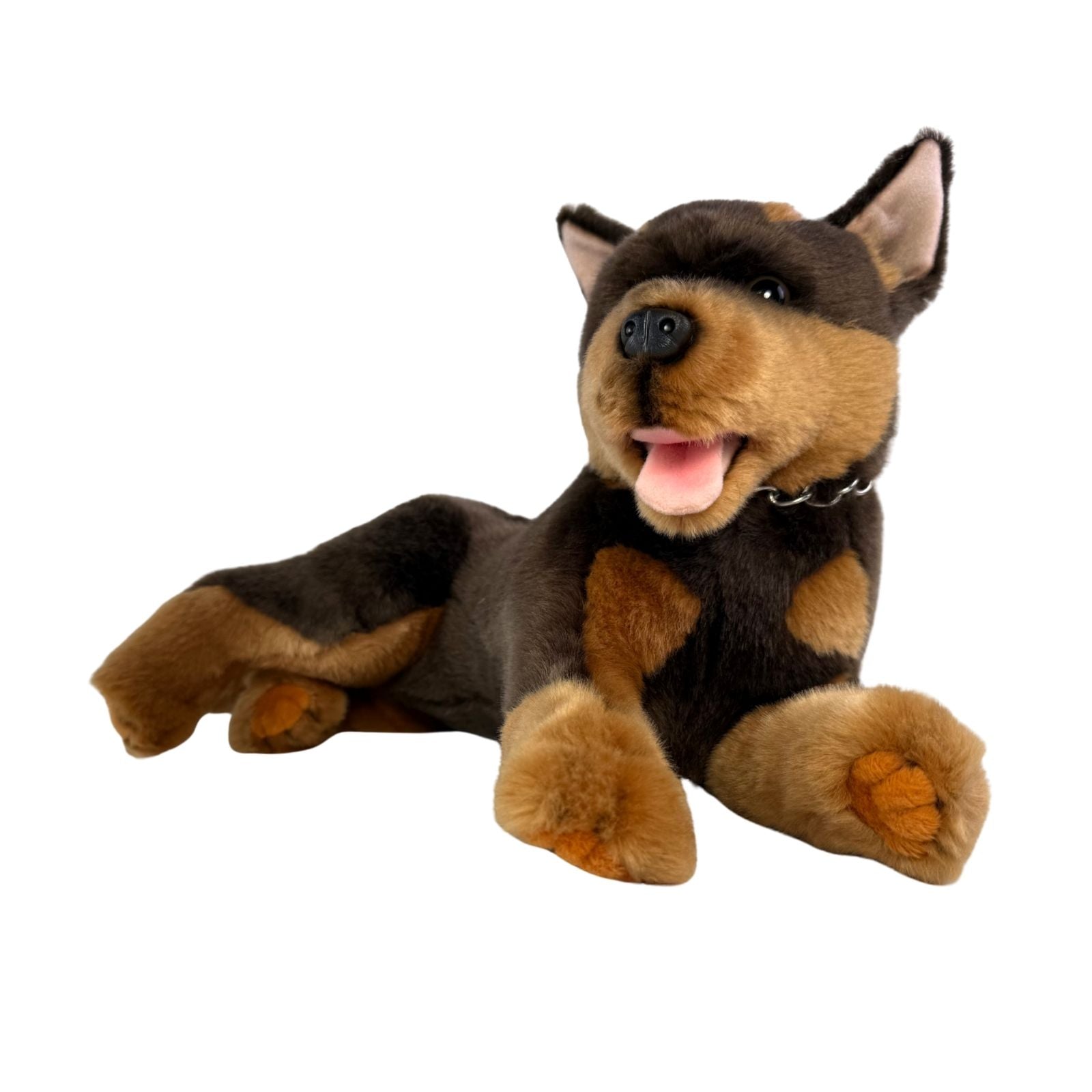 Parker Kelpie plush lying front view