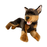 Parker Kelpie plush lying front view