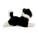 Patch Border Collie plush lying side view