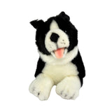 Patch Border Collie plush lying front view