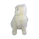 Pearl Persian cat plush sitting front view