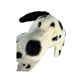 Pebbles Dalmatian plush close up face
