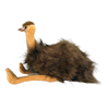 Plush toy emu on a white background