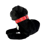 Pepper Staffy plush lying