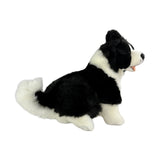 Pepsi Border Collie plush sitting side view