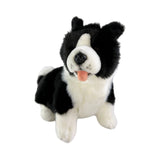 Pepsi Border Collie plush sitting front view