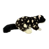 A Black Eastern Quoll a realistic soft plush toy