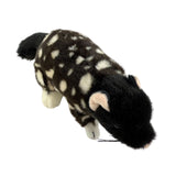 A Black Eastern Quoll a realistic soft plush toy