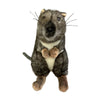 A realistic plush Kangaroo rat toy standing upright on its legs.