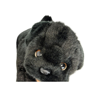 Puddles - Pug - 28cm floppy, black