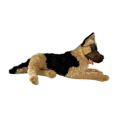 Ranger - German Shepherd, black face, with satin pocket - 64cm lying