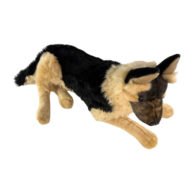 Ranger - German Shepherd, black face, with satin pocket - 64cm lying