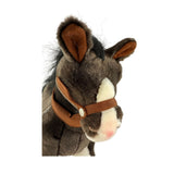 Rimsky Clydesdale Horse plush close up face