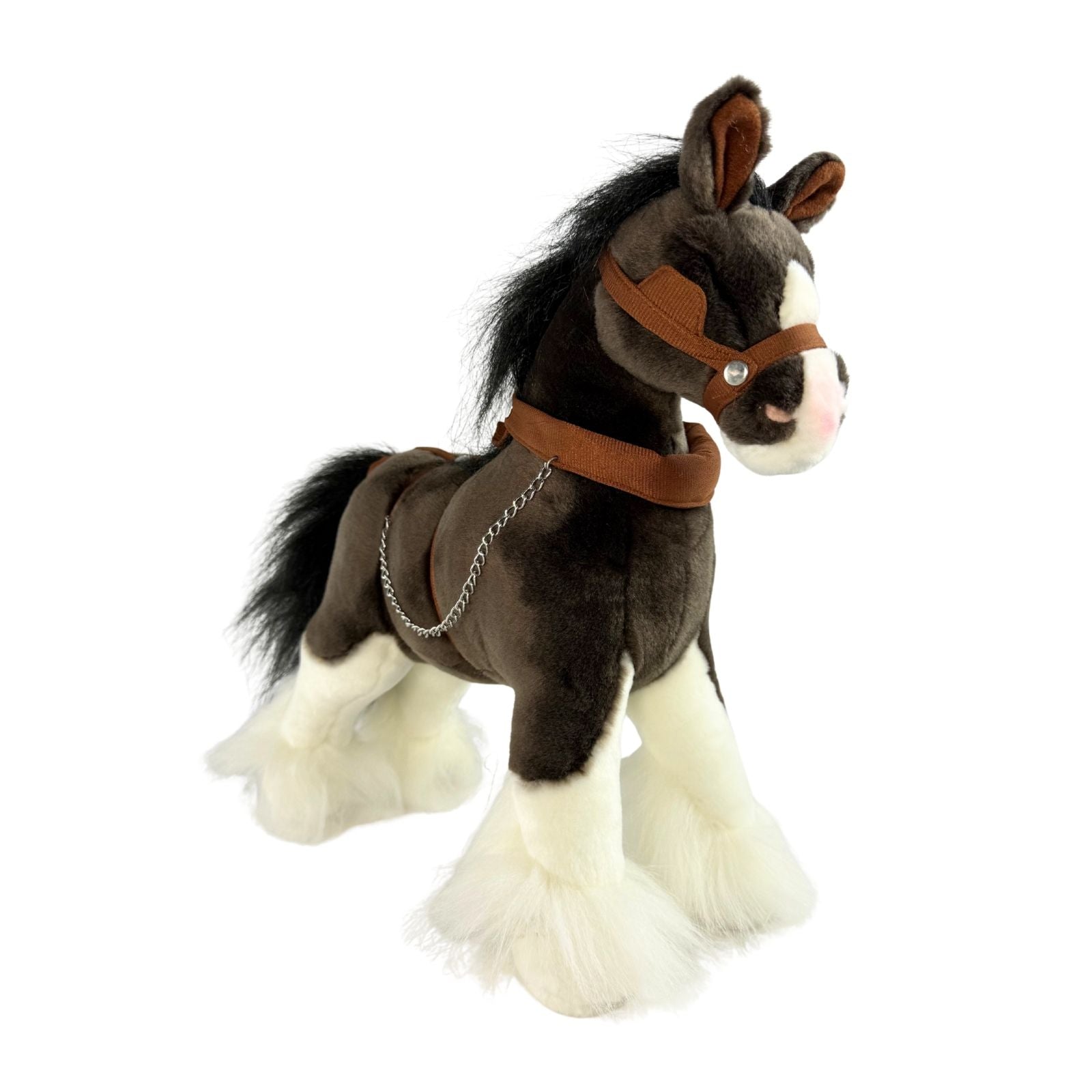 Rimsky Clydesdale Horse plush angle view