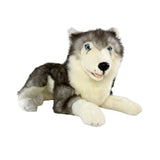 Rocco Husky plush lying front view