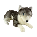Rocco Husky plush lying
