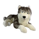 Rocket Husky plush lying front view