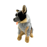 Rocky Blue Heeler plush sitting front view