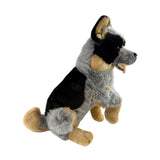 Rocky Blue Heeler plush sitting side view