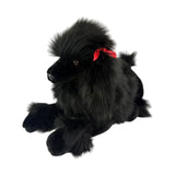 Romeo black Poodle plush crouching