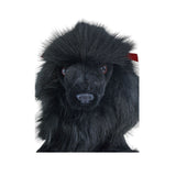 Romeo black Poodle plush close up face