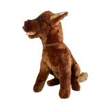 Ruby Kelpie plush sitting angle view