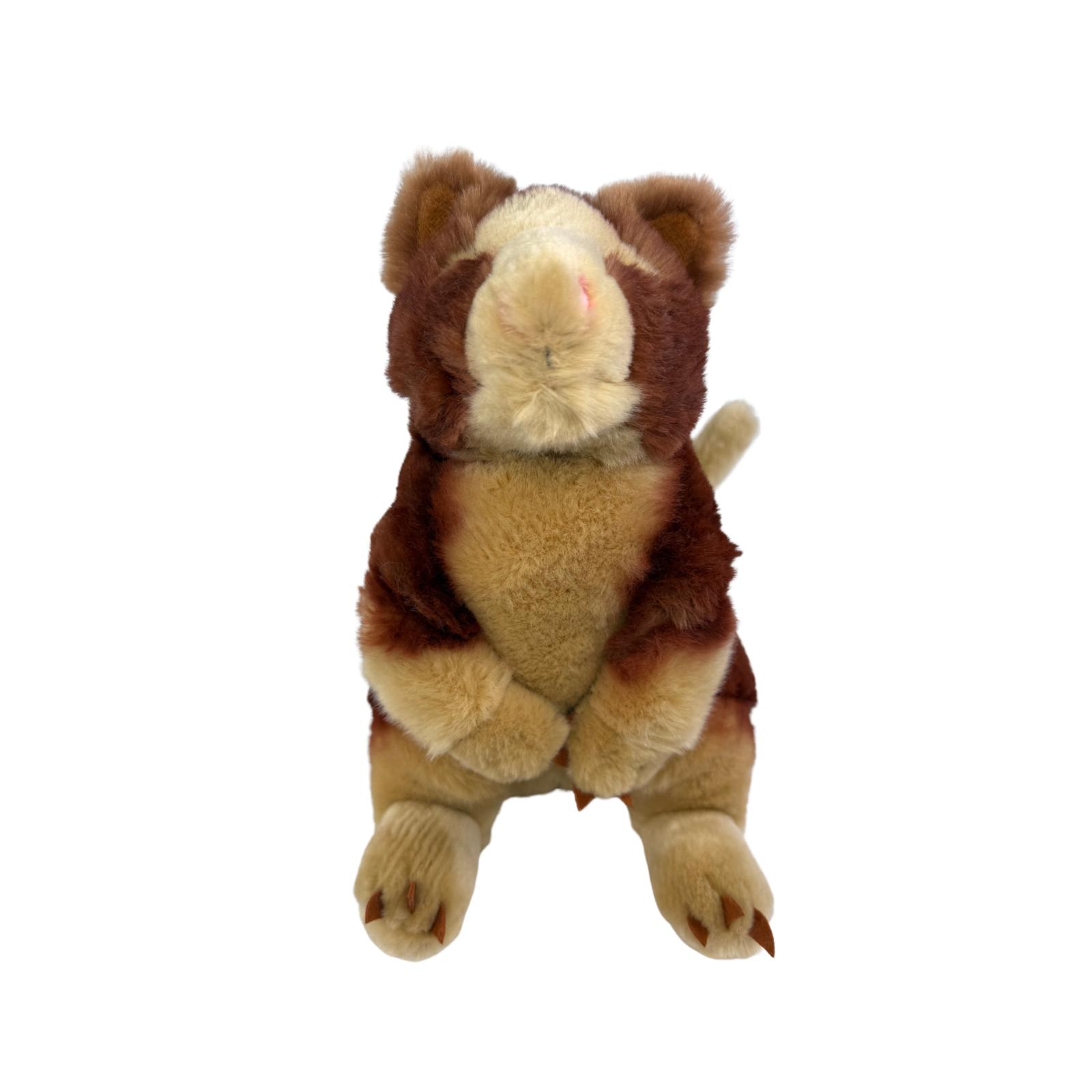 Plush toy resembling a Red Tree Kangaroo on a white background