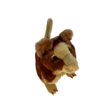 Plush toy resembling a Red Tree Kangaroo on a white background
