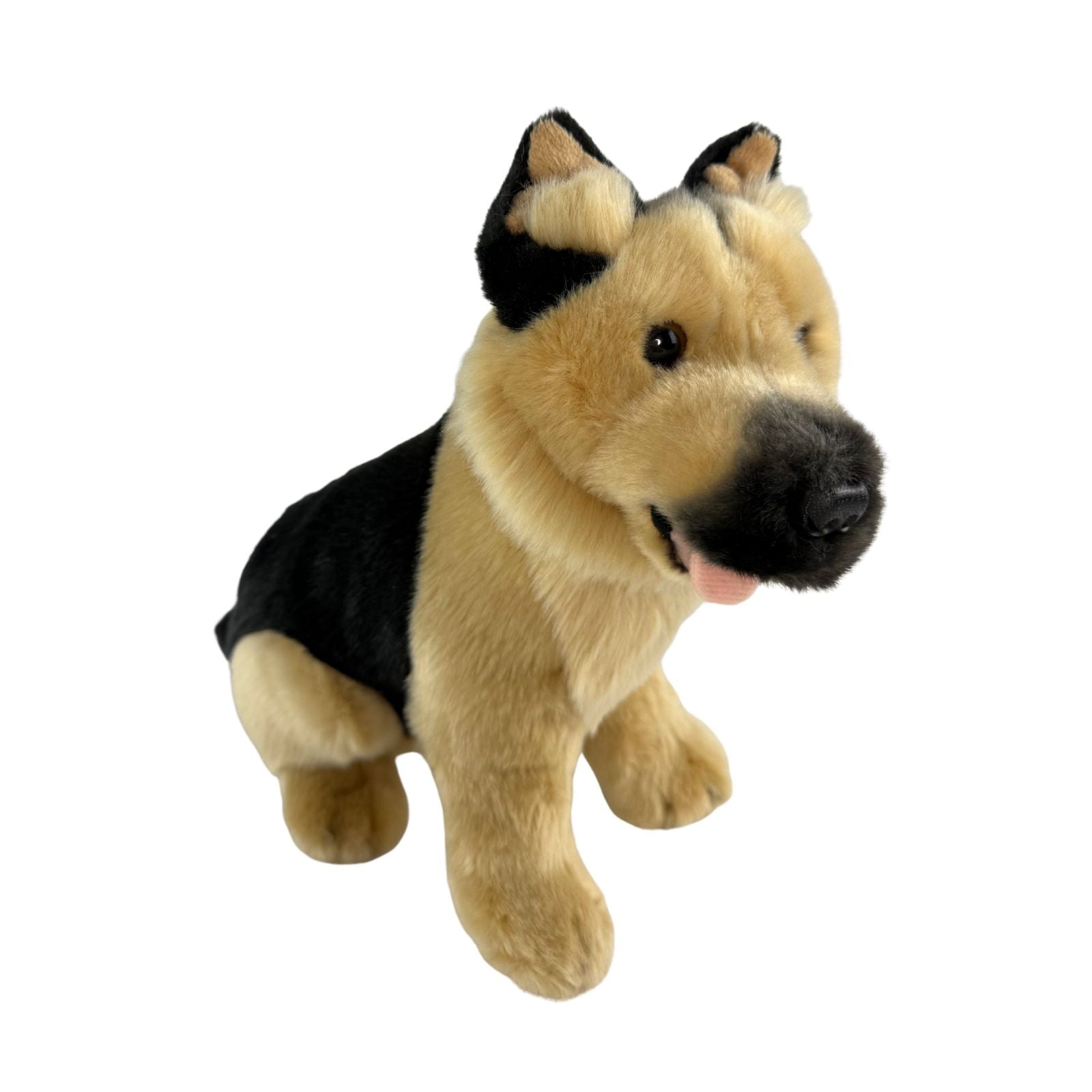 Sargeant German Shepherd plush sitting angle view