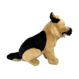 Sargeant German Shepherd plush sitting side view