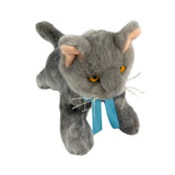 Sasha Russian Blue kitten plush top view