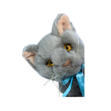 Sasha Russian Blue kitten plush close up face