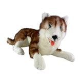 Scarlet Husky plush toy lying front view