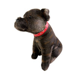 Scooter Staffy plush toy sitting