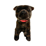 Scooter Staffy plush toy sitting front view
