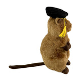 Sheldon quokka plush wearing graduation hat