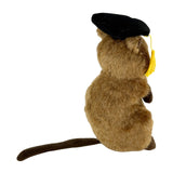 Sheldon quokka plush wearing graduation hat