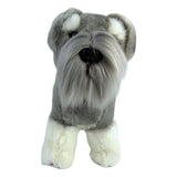 Sherlock Schnauzer plush toy standing front view