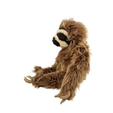 Sloth soft plush toy sitting side view