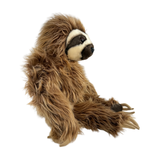 Sloth soft plush toy sitting side view