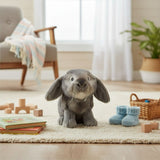 Smokey - Lop Eared Rabbit - 25cm sitting, grey