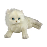 Snowflake Persian cat plush toy lying