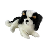 Snuggles Cavalier King Charles plush toy lying